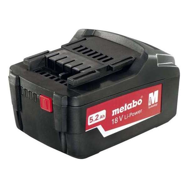 Metabo 18 V Li-Power 625592000 Gereedschapsaccu 18 V 5.2 Ah Li-ion