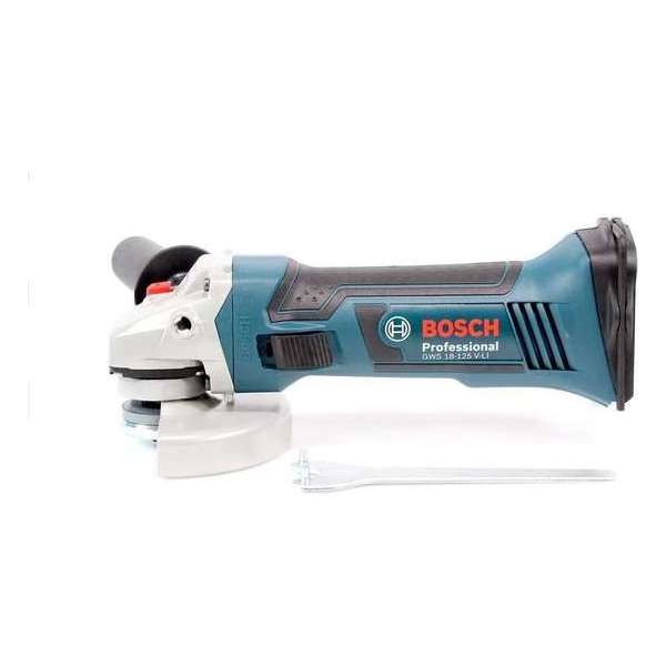 BOSCH PRO GWS 18-125 V-LI Haakse Accu Slijper 125 mm 18 Volt - Losse Body (geleverd zonder accu en lader)