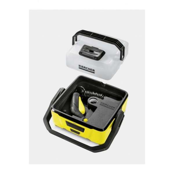 Kärcher OC 3 Bike Box hogedrukreiniger Compact Batterij/Accu 120 L/u 45 W Zwart, Geel