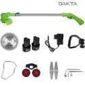 Dakta® Grastrimmer met Accu | Kantenmaaier | Draadloos | Elektrisch | met Oplader | 1850W | 12.000 RPM | Lengte 86-115cm