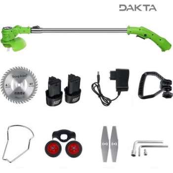 Dakta® Grastrimmer met Accu | Kantenmaaier | Draadloos | Elektrisch | met Oplader | 1850W | 12.000 RPM | Lengte 86-115cm