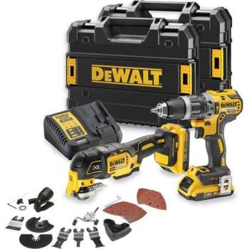 DeWALT DCK208D2T Accu Combiset 18V 2.0Ah XR Li-Ion in TSTAK + accessoires + 4e jaar dealer garantie*!