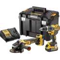 DeWalt DCK2080P2T accu set |  DCD796 accuboormachine + DCG405 accu haakse slijper | 18v 5.0Ah Li-ion