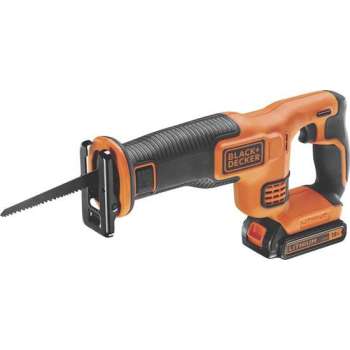 BLACK+DECKER BDCR18-QW reciprozaag - met 18V Lithium-Ion accu en lader