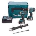 Makita DLX2145MJ Combiset | DHP458 Accu klopboormachine + DTD152 accu slagschroevendraaier | 18v 4.0Ah Li-ion