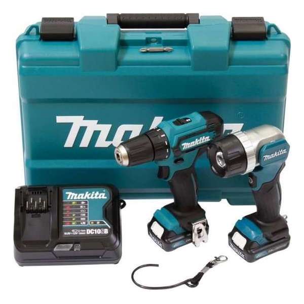 Makita Draadloze Accuboorschroevendraaier DF333DSAL1 12 Volt