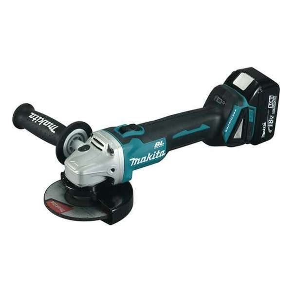 Makita haakse slijper DGA506T1J body zonder accu's en lader - maar nu tijdelijk met 1 accu 5.0Ah gratis bijgeleverd