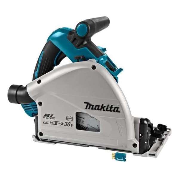 Makita DSP601ZJU 36V (2x 18V) Li-Ion accu invalcirkelzaag body in Mbox (AWS) - 160 x 20 x 56mm