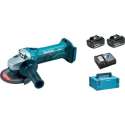 Makita DGA452RFJ 18V Li-ion Accu haakse slijper set (2x 3.0Ah accu) in Mbox - 115mm