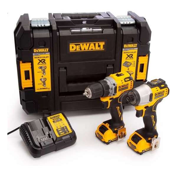 DeWalt XR DCK2110L2T-QW combopack 12V Li-ion