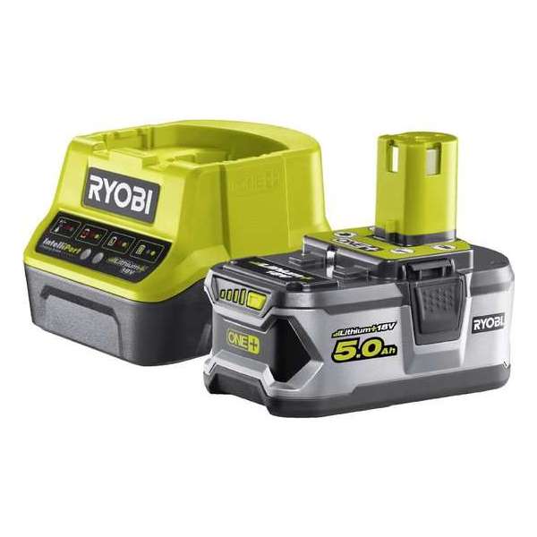 Ryobi RC18120-150 5133003366 Accu en acculader voor gereedschap 18 V 5.0 Ah Li-ion