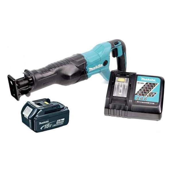 Makita DJR186RT 18V Li-Ion accu reciprozaag set (1x 5.0Ah accu) - snelwissel - variabel