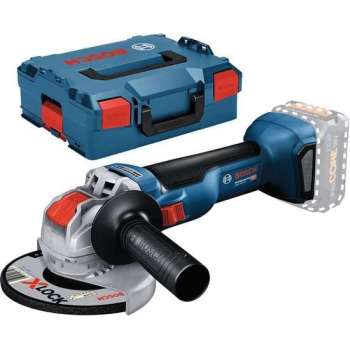 Bosch GWX 18V-10 18V Li-Ion accu X-LOCK haakse slijper body in L-Boxx - 125mm - koolborstelloos