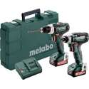 Metabo 12 Volt accuset PowerMaxx BS 12 Accuboormachine + PowerMaxx SSD 12 Accuslagmoersleutel