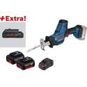 Bosch GSA 18 V-LI C 18V Li-Ion accu reciprozaag set in L-Boxx (2x 5.0Ah & 1x 4.0 ProCORE accu) - snelwissel