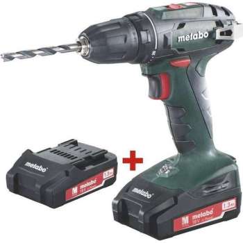 Metabo BS 18 18V Li-Ion accu boor-/schroefmachine set (2x 1.3Ah accu) in koffer