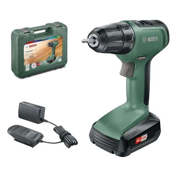 Bosch accuschroefboormachine - UniversalDrill 18 (Geleverd met 1 accu 1V-1.5Ah en opbergkoffer)