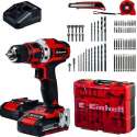 Einhell TE-CD 18/40 Li kit 18V Li-Ion accu boor-/ schroefmachine (+69-delige accessoireset)