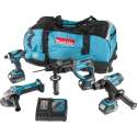 Makita combiset - 18V - 4-delig - met 3x3.0Ah Li-Ion accu - in tas - DLX4017