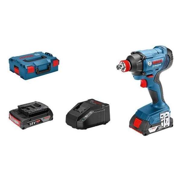 Bosch Professional GDX 18V-180 18V Li-Ion accu slagschroevendraaier set (2x 2.0Ah accu) in L-Boxx