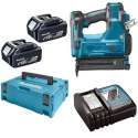 Makita DBN500RTJ 18V Li-Ion Accu brad tacker set (2x 5.0Ah accu) in Mbox - 15-50mm - 18 Gauge