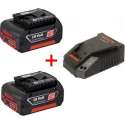 18v starterset met 2 accu's van 3.0Ah +  Lader AL1860 CV