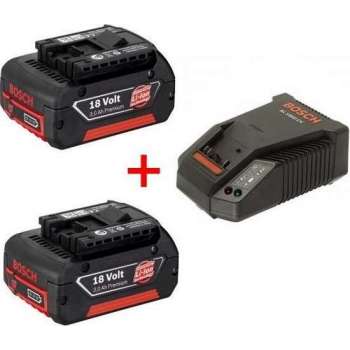 18v starterset met 2 accu's van 3.0Ah +  Lader AL1860 CV