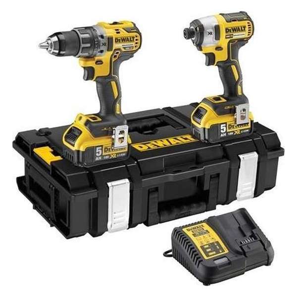 DeWalt DCK266P2 Combiset - Met Accu Klop-/Schroefboormachine en Accu Slagschroevendraaier - 18V