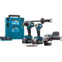 Makita 40 V Max Combiset boren, (slag)schroeven en slijpen