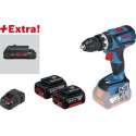 Bosch GSB 18V-60 C 18V Li-Ion accu klopboor-/schroefmachine set (2x 5,0Ah & 1x 4,0Ah ProCORE accu) in L-boxx - 60Nm