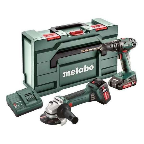 Metabo Accu combo set 18 Volt Combo Set 18V: SB1 8 + W 18 LTX 125 Quick