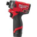 Milwaukee M12 FID-202X 12V Li-Ion accu Slagschroevendraaier set (2x 2,0Ah accu) in HD Box - koolborstelloos