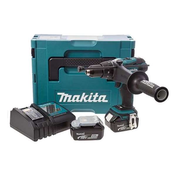 Makita DHP458RME 18v accu klopboormachine 4.0Ah 91Nm in Mbox