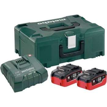 Metabo 685077000 18V LiHD accu starterset (2x 5.5Ah) + lader in Metaloc