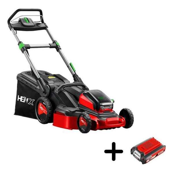 HENX 40 Volt Li-Ion Grasmaaier met GRATIS accu