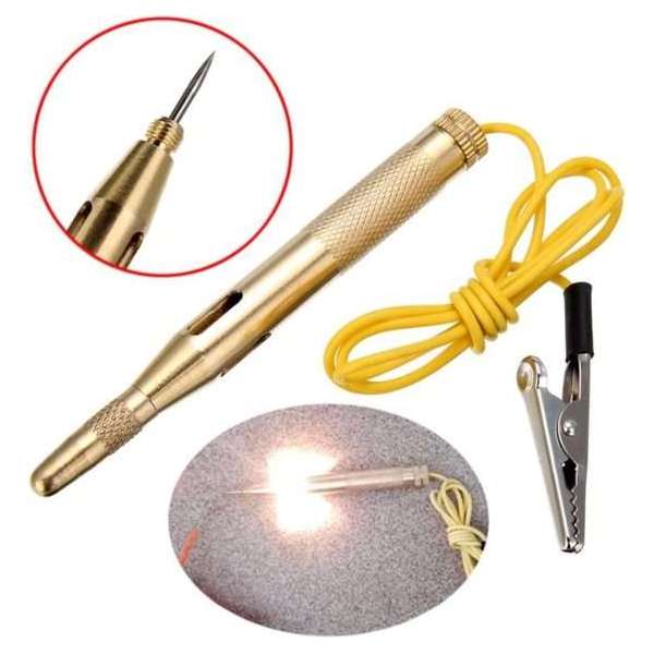 Diagnostic Tools DC 6V 12V 24V Koper Auto Licht Circuit Tester Lamp Voltage Test Pen Detector probe Licht Systeem Test