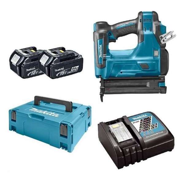 Makita DBN500RMJ 18V Li-Ion Accu brad tacker set (2x 4.0Ah accu) in Mbox - 15-50mm - 18 Gauge