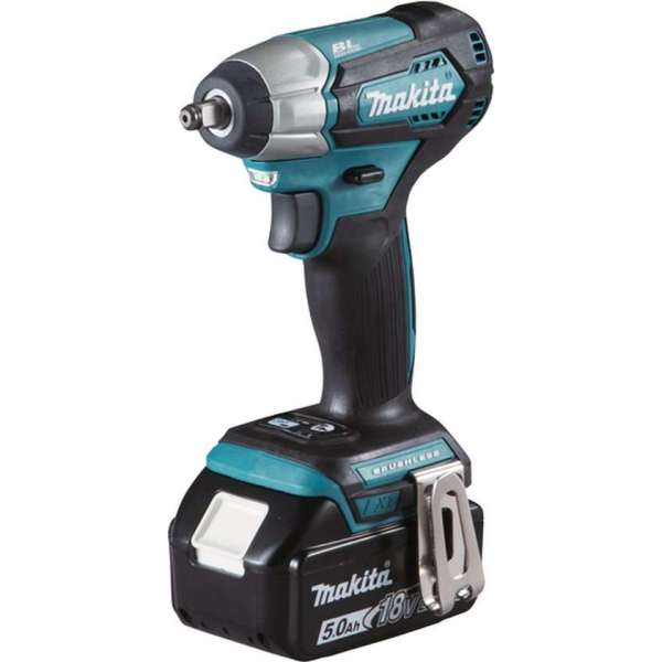 Makita DTW180RTJ 18V Li-Ion accu slagmoersleutel set (2x 5,0Ah) in Mbox - 180Nm - 3/8" - koolborstelloos