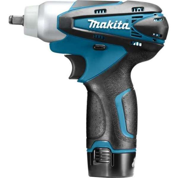 Makita TW100DWE 10.8V Li-Ion Accu slagmoersleutel set (2x 1.3Ah accu) in koffer - 110Nm - 3/8"