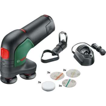 Bosch EasyCurvSander 12 Accuschijfschuur- & polijstmachine  - Incl. schuurnetten set - Met 1x 12 V accu en lader