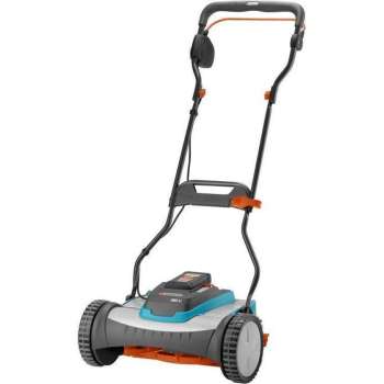 GARDENA Accu-Kooimesmaaier 380 Li Grasmaaier (gemotoriseerd) - Maaibreedte 38 cm - Gazons tot ca. 400m² - Incl opvangzak