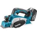 Makita DKP180RTJ 18V Li-Ion Accu schaafmachine set (2x 5.0Ah accu) in Mbox - 82mm - 2mm