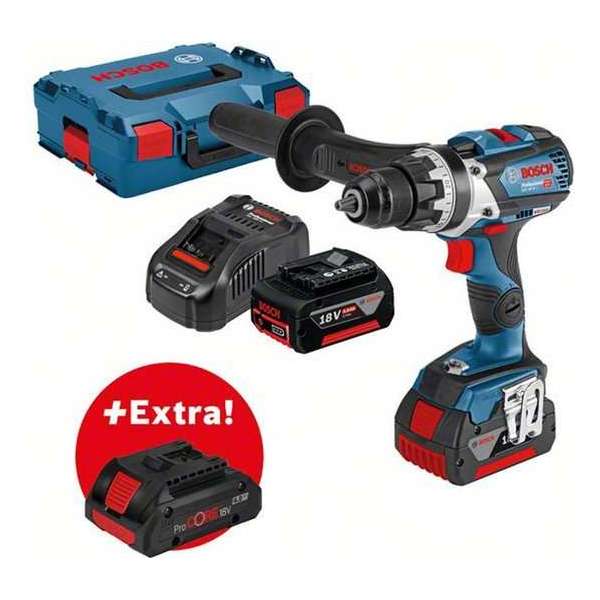 Bosch GSR 18V-85 C 18V Li-Ion accu boor-/schroefmachine set in L-Boxx (2x 5.0Ah & 1x 4.0Ah ProCORE accu) in L-boxx