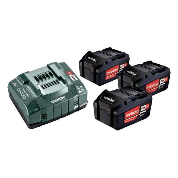 Metabo Accuset 18V 3X5,2A+Asc3036 Doos