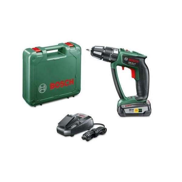 Bosch PSB 18 LI-2 Ergonomic Accu klopboormachine - Met koffer - Met 1x 18 V accu en lader