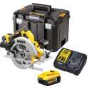 DeWalt DCS570P2 18V Li-Ion Accu cirkelzaag set (2x 5.0Ah accu) in TSTAK - 184mm