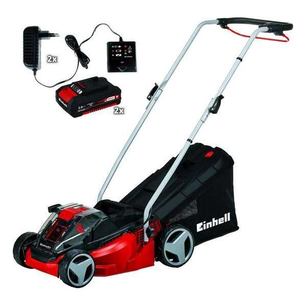 EINHELL Accu Grasmaaier GE-CM 33 Li Kit - Power X-Change - 36 V - 33 cm - Inclusief 2x 2,0 Ah accu / 2x lader