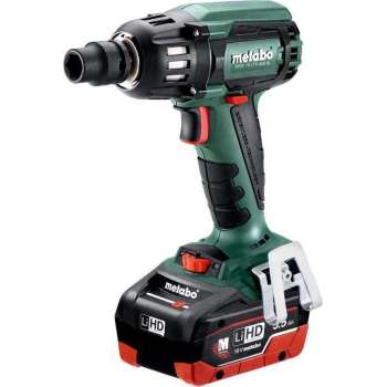 Metabo SSW 18 LTX 400 BL 18V LiHD Accu slagmoersleutel set (2x 5.5Ah accu) in koffer - 400Nm - 1/2" - koolborstelloos