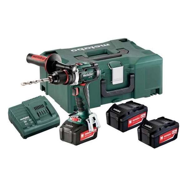 Metabo BS 18 LTX Impuls Set Accu Boorschroefmachine 18V 4.0Ah Li-Ion in Metaloc Koffer + Gratis Accu 18 4.0AH Li-Ion