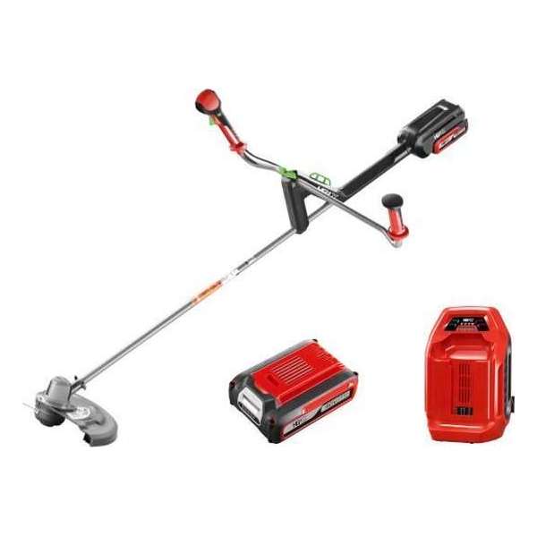 HENX 40V Grastrimmer met handvaten + 5.0 Accu & Snellader